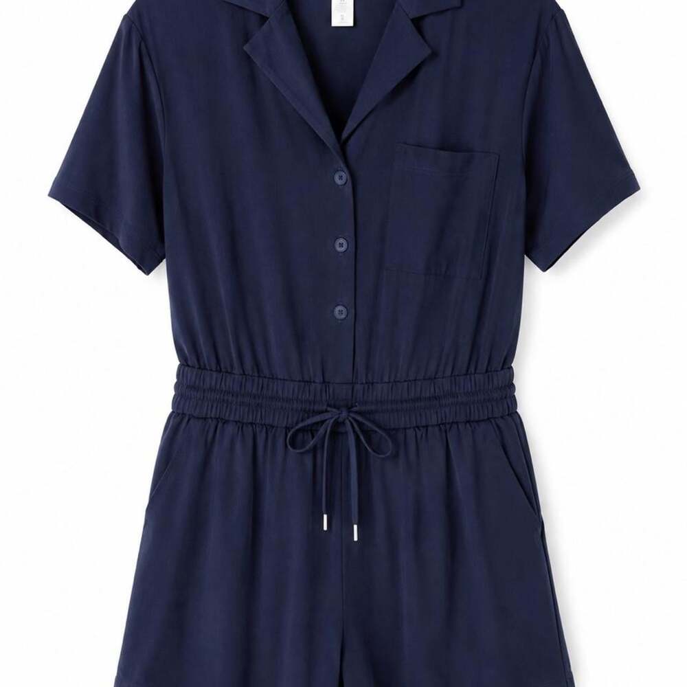 Athleta Women's Navy and Blue Playsuit-romper